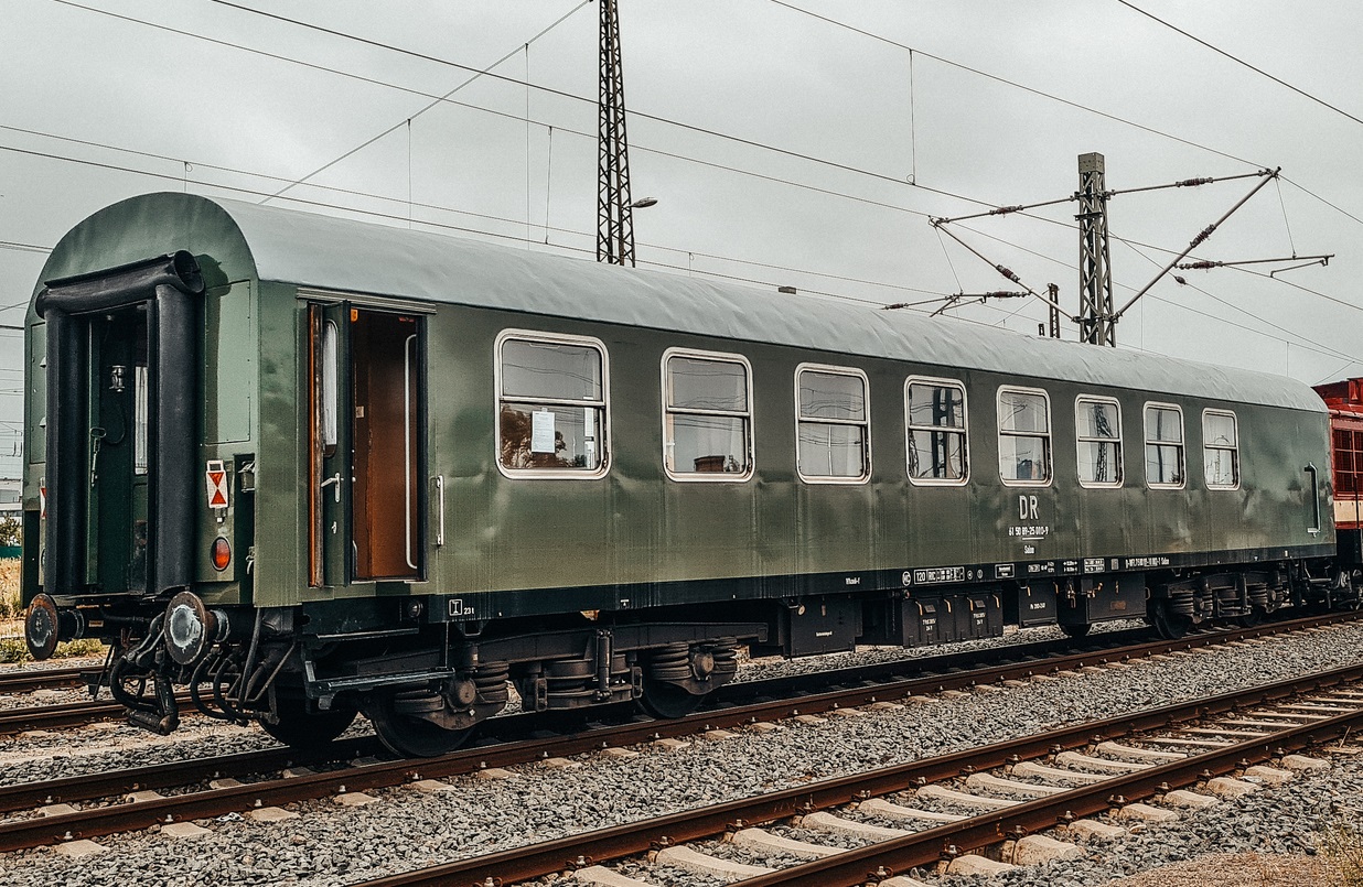 Außenansicht eines historischen Salonwagens